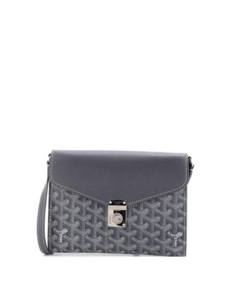   Chypre Wallet on Strap Coated Canvas with Leather