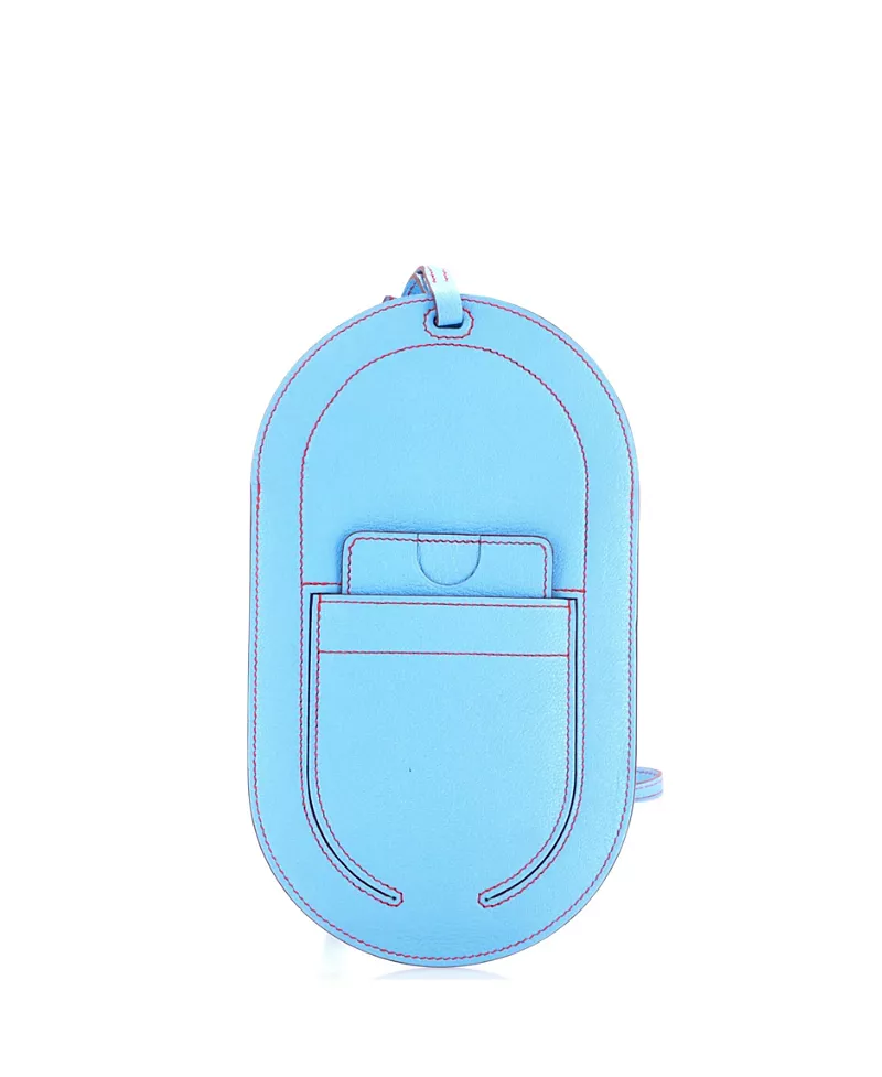 Pre-Owned HERMES Gm In-The-Loop Phone To Go Case Leather