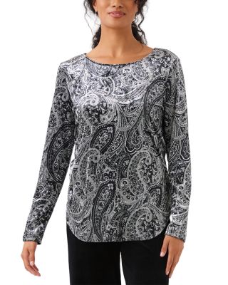 Karen Kane Velvet Shirttail Top