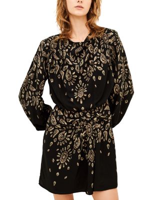 Beona Pleated Waist Mini Dress