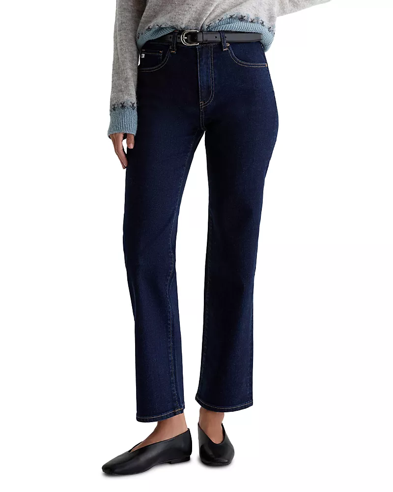 Ag Brinley High Rise Straight Jeans in Modern Indigo