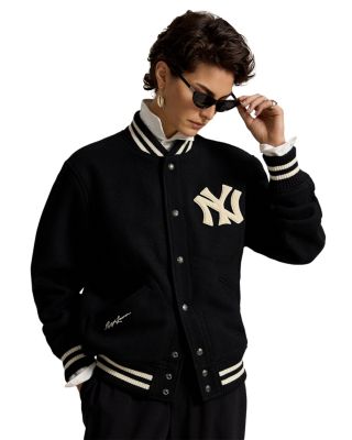 Yankees Wool Blend Logo Bomber Jacket
