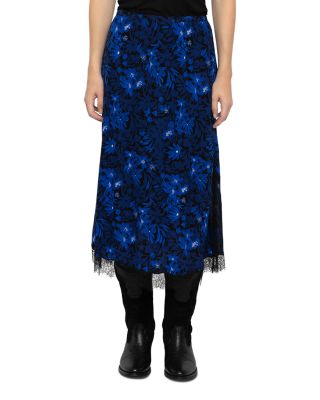 Jarvis Printed Lace Trim Skirt
