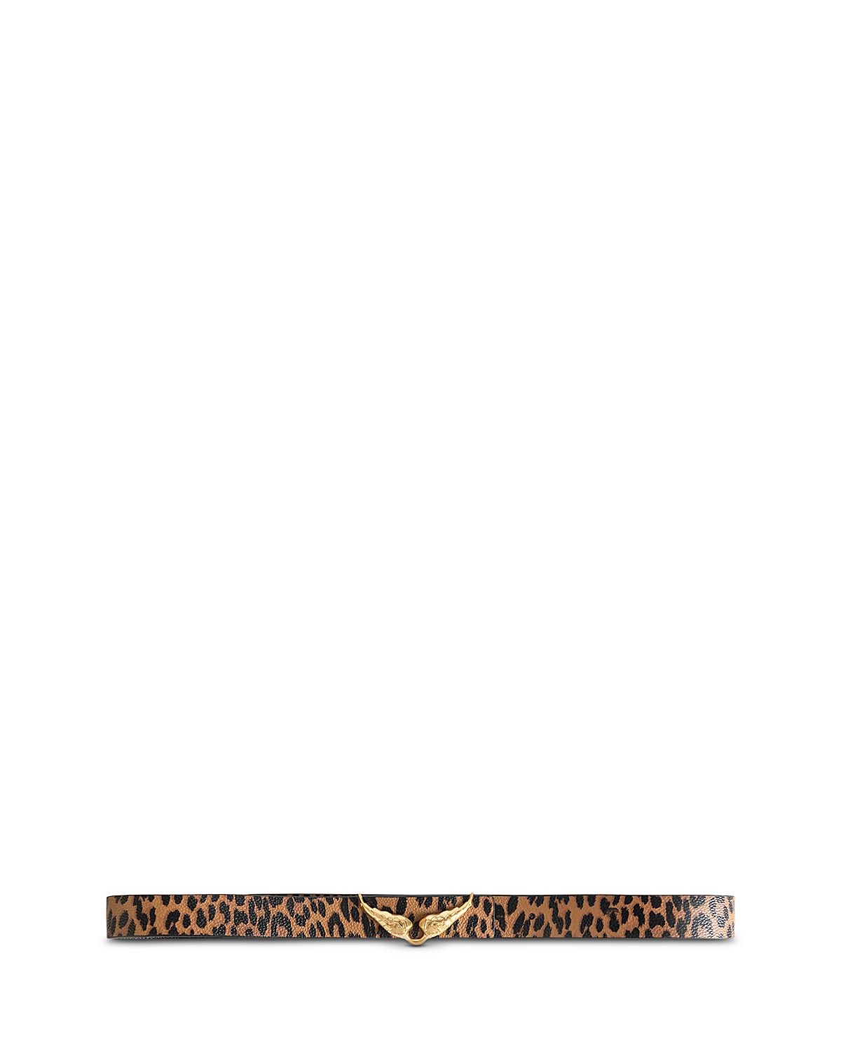 Zadig & Voltaire Women's Zv Wings Reversible Animal Print Leather Belt