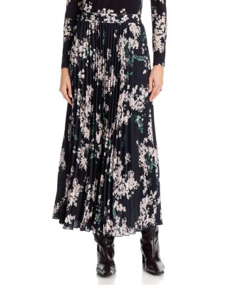 T Tahari Pleated Maxi Skirt