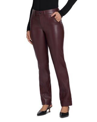 Marilyn Straight Leg Faux Leather Pants 