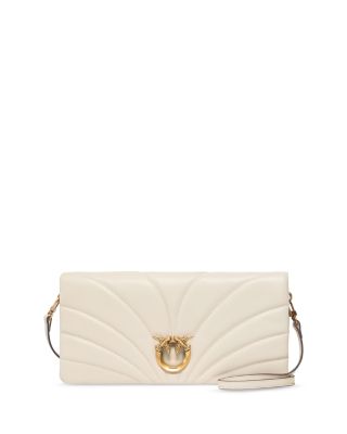 Click Horizontal Classic Quilted Leather Clutch