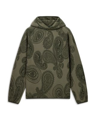 Emporio Armani Jacquard Cotton Blend Fleece Sweatshirt