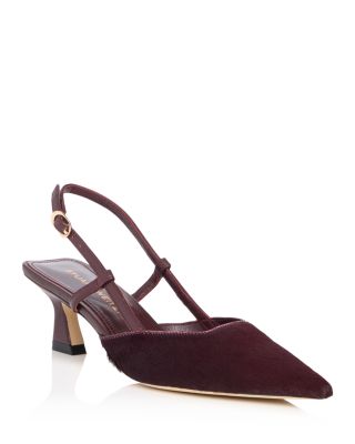 Women's Vinnie Calf Hair Slingback Pumps