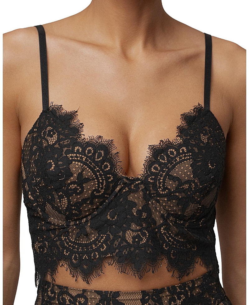 Jluxlabel Forever Crush Lace Top In Black