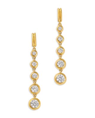Bloomingdale's Fine Collection Diamond Graduated Droplet Earrings in 14K Yellow Gold, 0.50 tcw
