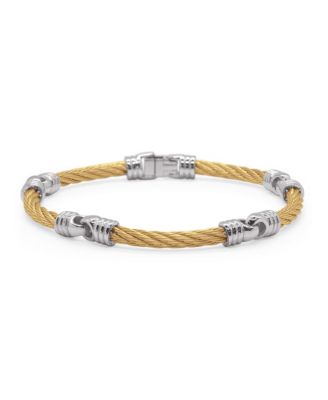  Men's Yellow Soft Link Bracelet