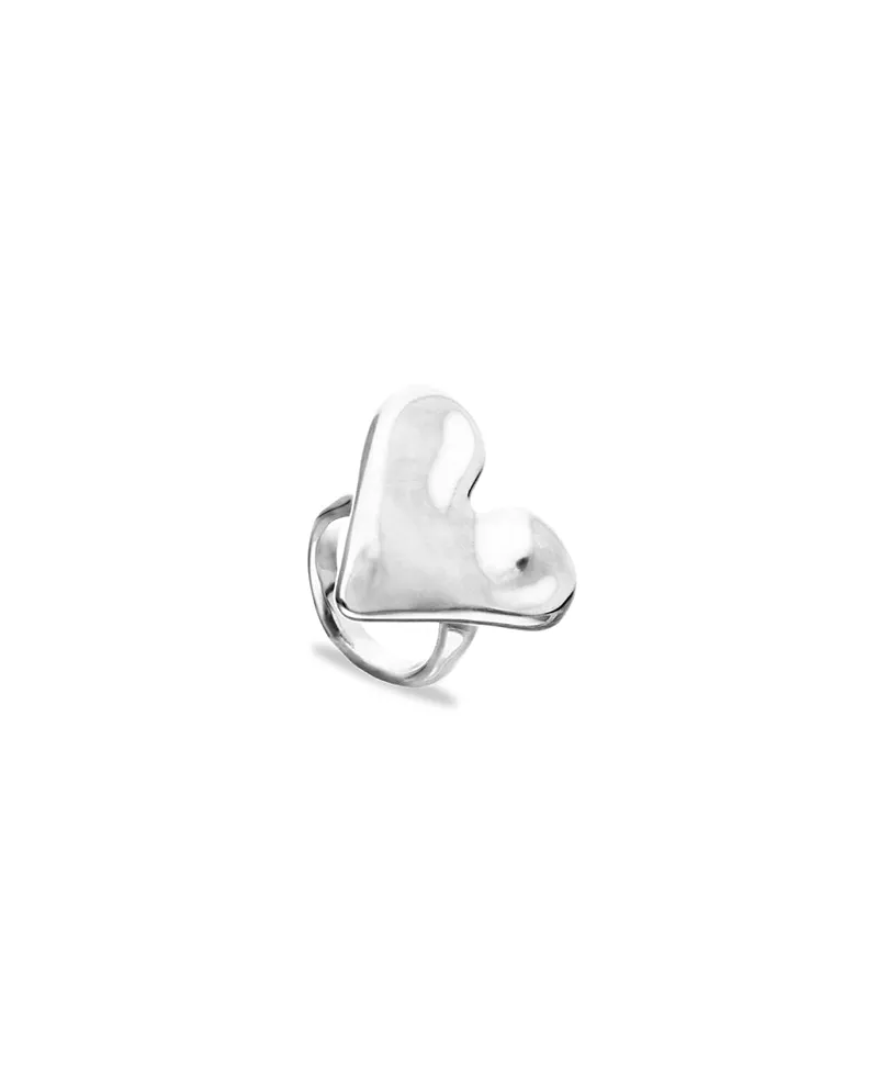 UNOde50 Sterling Silver Plated Ring in the Shape of a Heart
