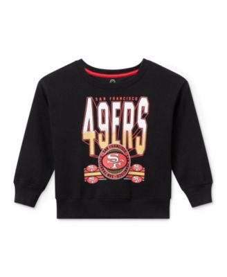 Unisex NFL San Francisco 49ers Drop Shoulder Crew Fleece - Little Kid, Big Kid