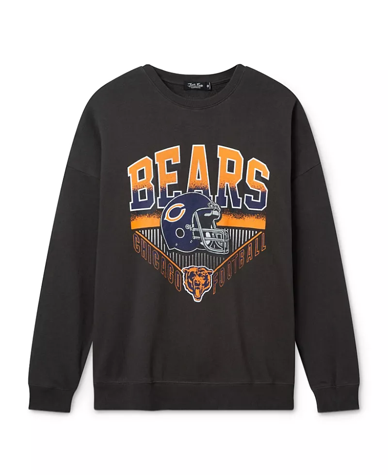 Junk Food Clothing Unisex Nfl Chicago Bears Drop Shoulder Crew Fleece