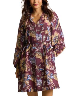 Mesa Shores Printed Tie Waist Mini Dress
