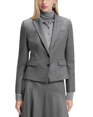 Jia Two Button Flannel Blazer - Exclusive