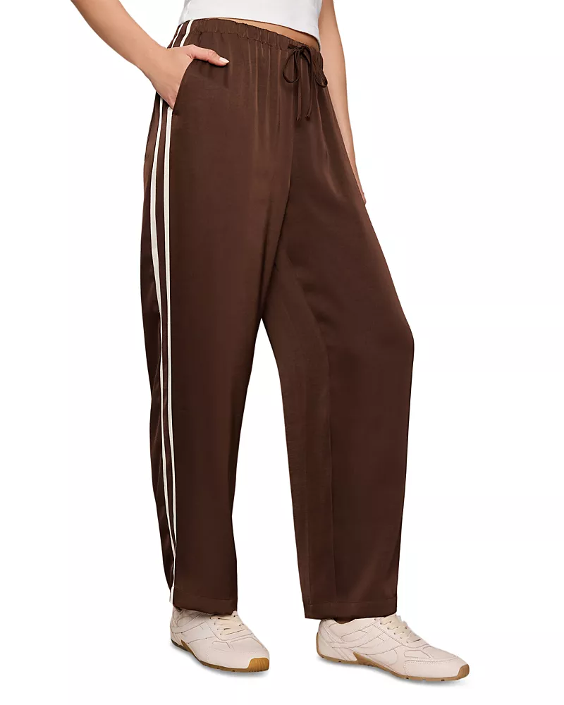 Z Supply In Stride Satin Drawstring Pants