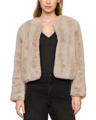Woodland Faux Fur Collarless Jacket