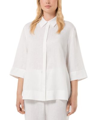 Florida Linen Three Quarter Sleeve Top