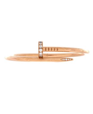  Classic Juste un Clou Bracelet 18K Rose Gold with Diamonds