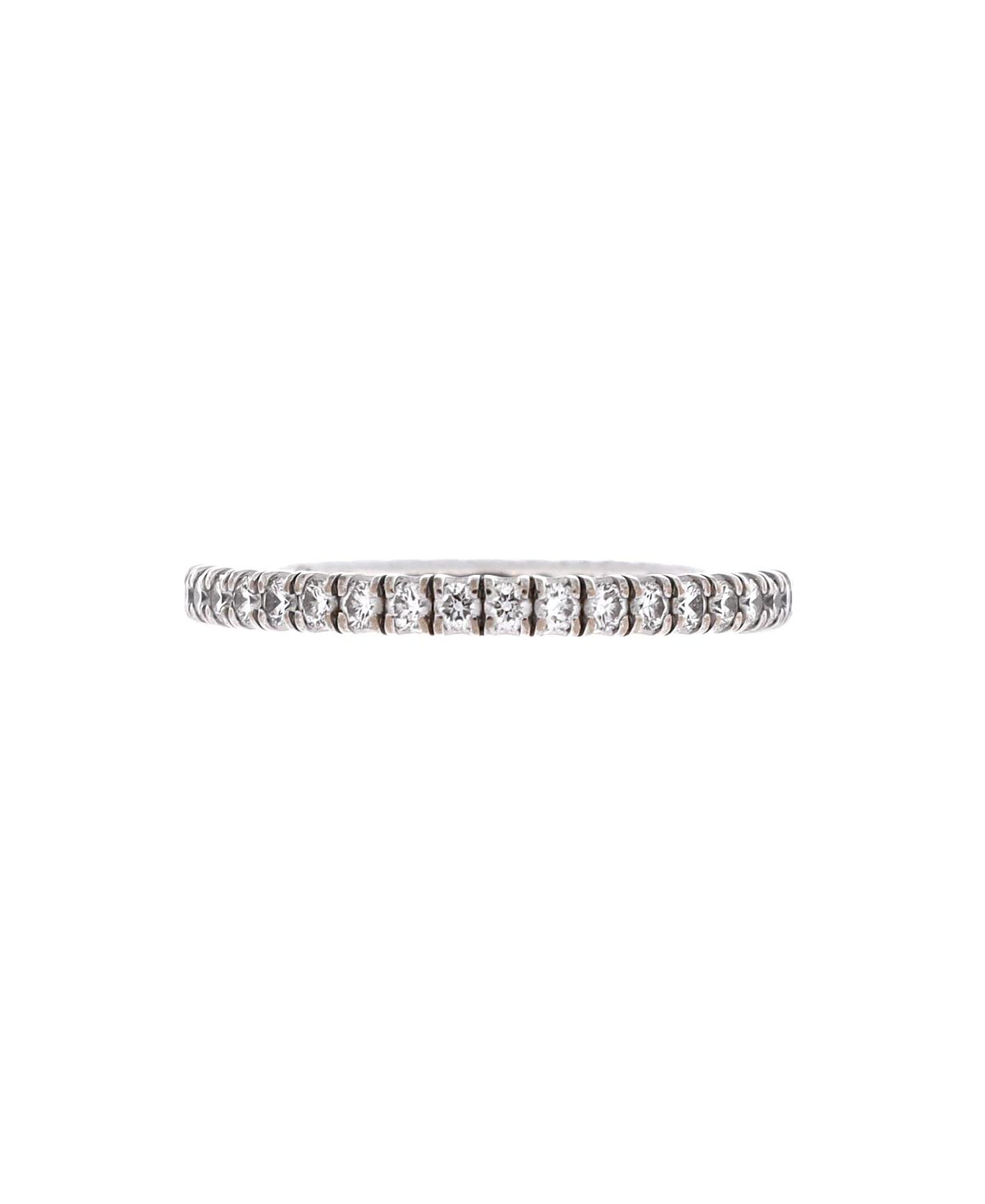 Pre-Owned Cartier 2mm Etincelle de Cartier Eternity Wedding Band Ring 18K White Gold and Diamonds