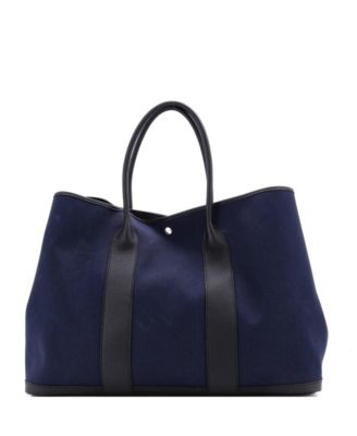 49 Garden Party Tote Toile and Leather
