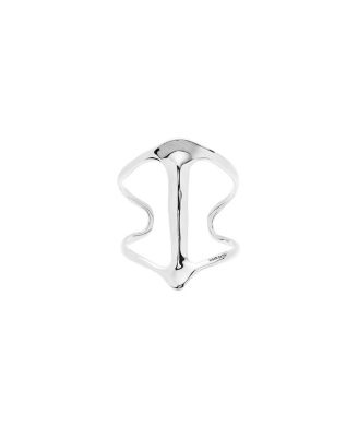 Sterling Silver Plated Rigid Bracelet Manta Ray Structure
