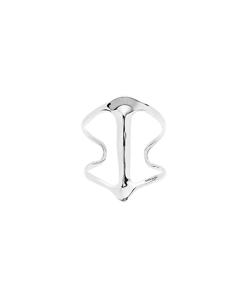 UNOde50 Sterling Silver Plated Rigid Bracelet Manta Ray Structure