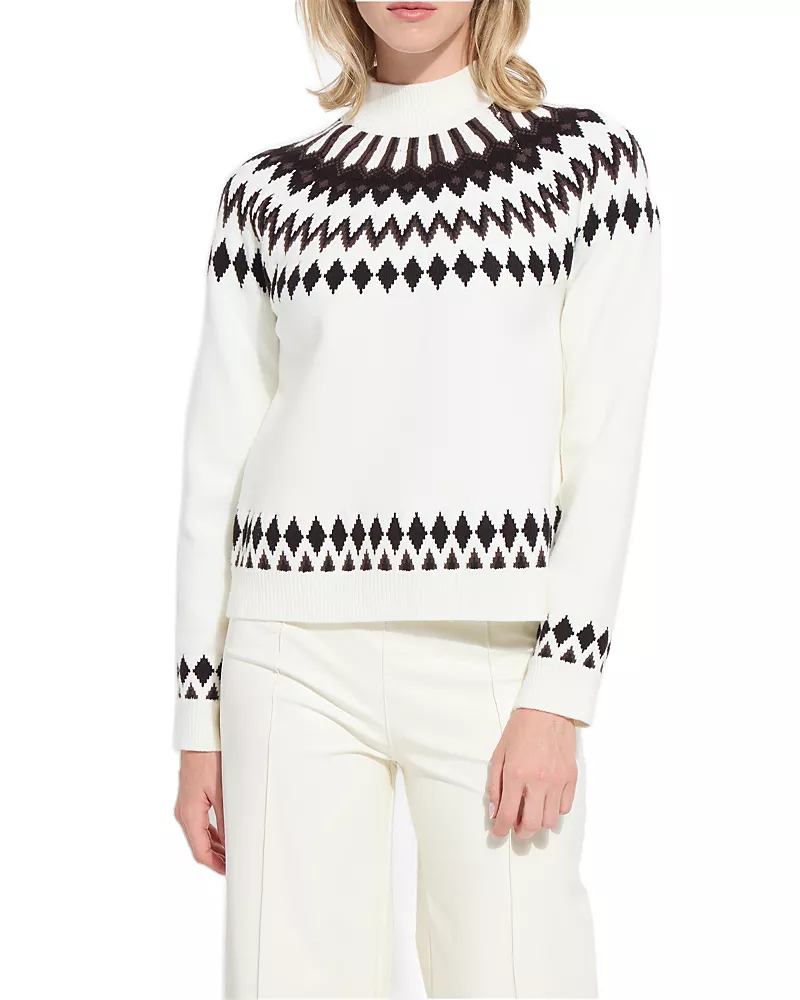 Lysse Solstice Fair Isle Turtleneck Sweater