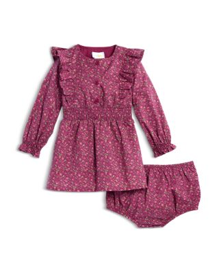 Girls' Floral Print Cotton Long Sleeved Dress & Bloomers Set, Baby - Exclusive