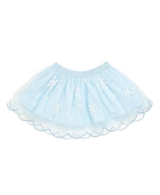 Girls' Glitter Snowflake Scalloped Tutu Skirt - Baby, Little Kid, Big Kid