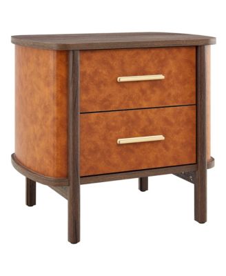  Coralie 2-Drawer Curved Nightstand