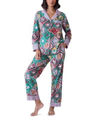 Vintage Holiday Cotton Flannel Pajama Set