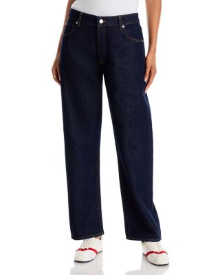 The Essential High Rise Straight Jeans in Rinse