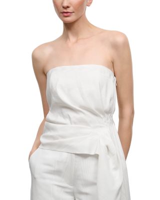 Lux Strapless Side Drape Top