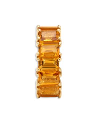 Adina Reyter 14K Yellow Gold Citrine Baguette Big Bead Pendant