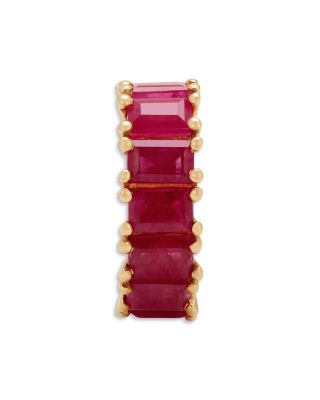 Adina Reyter 14K Yellow Gold Ruby Baguette Big Bead Pendant