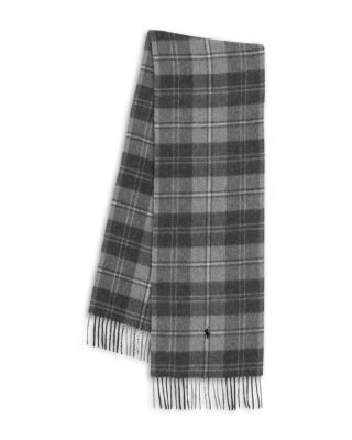 Polo Ralph Lauren Wool Cashmere Blend Plaid Scarf