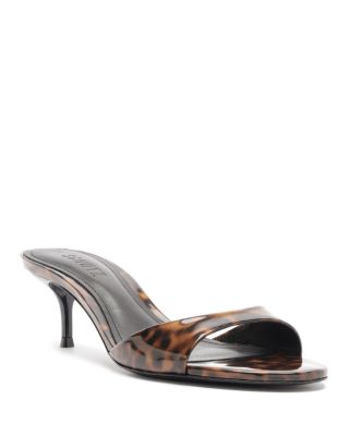 Women's Sally Mid Patent Leather Slide Sandals