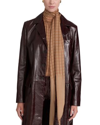 The Veda Leather Long Jacket