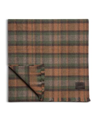 Bateman Brushed Merino Wool Plaid Scarf