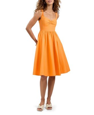  Mirabello Sweetheart Neck Midi Dress