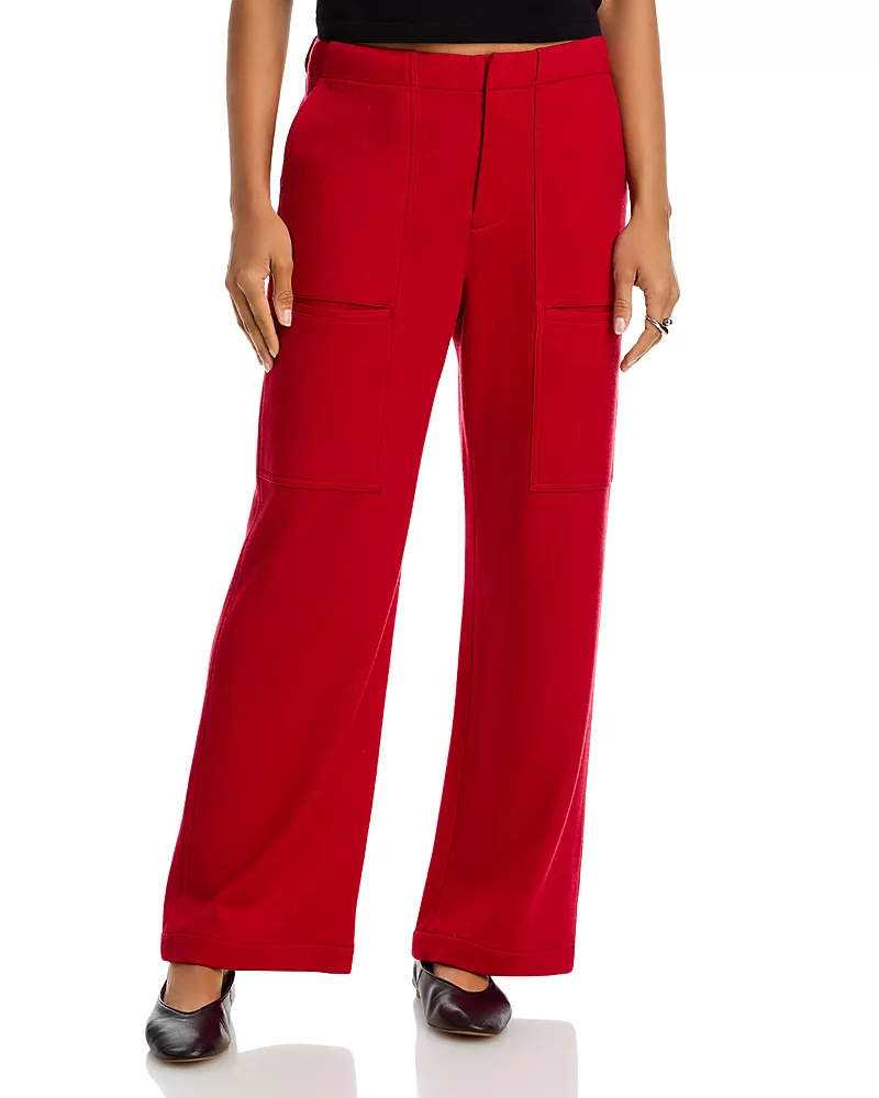rag & bone Bobbi Wool Mid Rise Pants