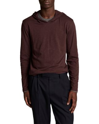 Fine Slub Double Layer Pullover Hoodie