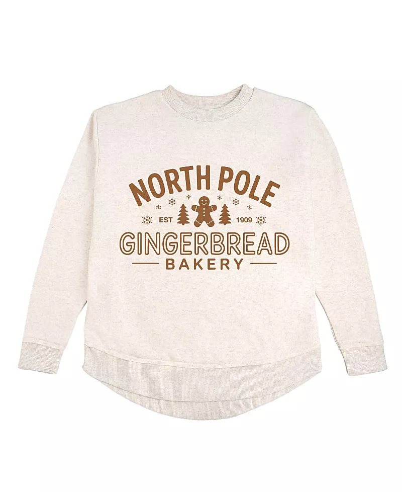 Sweet Wink North Pole Gingerbread Christmas Women's Sweatshirt