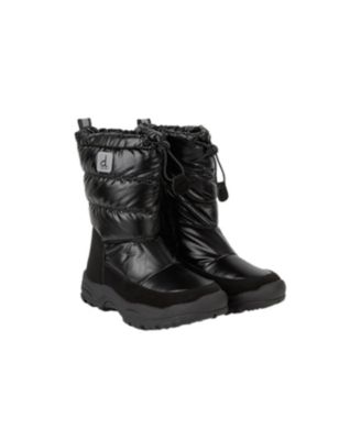 Girls' Quilted Nylon Waterproof Shell Treaded Sole Winter Boots - Toddler, Little Kid, Big Kid