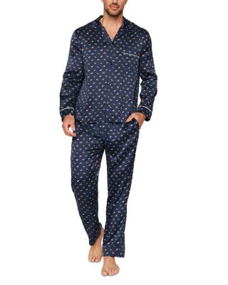 Eberjey Charles Printed Long Sleeve Pajama Set