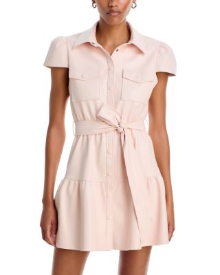 Miranda Faux Leather Shirtdress