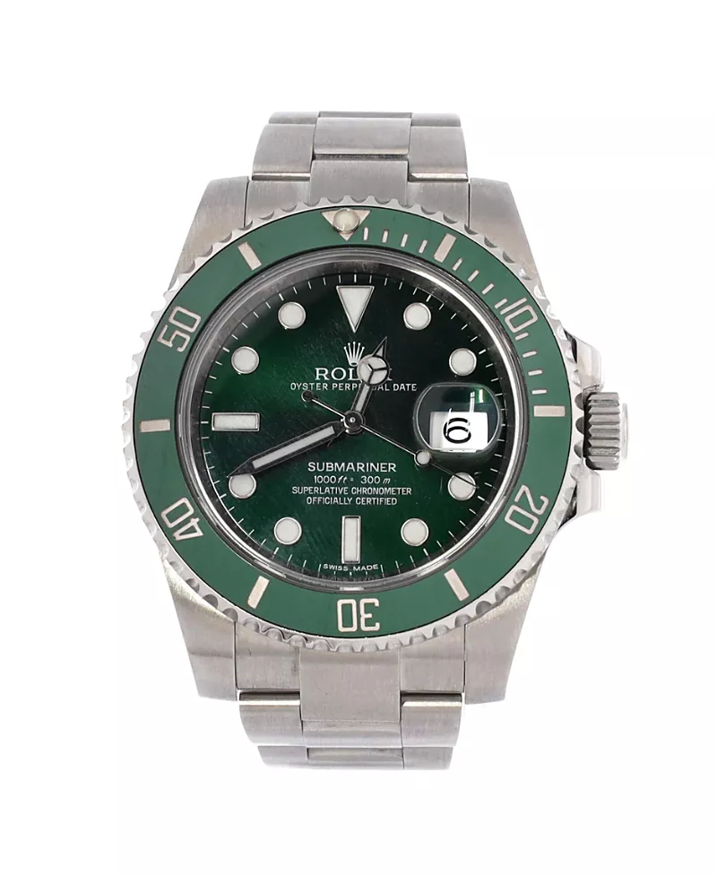 Pre-Owned Rolex Oyster Perpetual Submariner Hulk Date Automatic Watch in Stainless Steel and Cerachrom 40mm